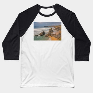 Carnewas and Bedruthan Steps, North Cornwall Baseball T-Shirt